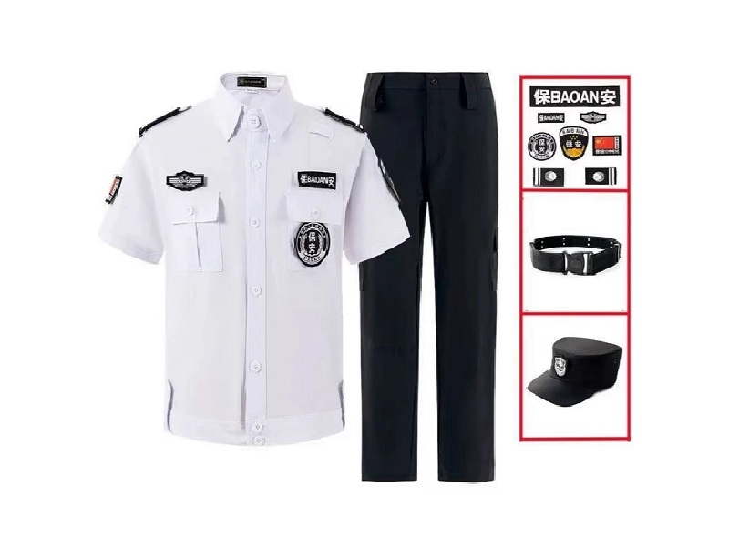 夏季保安服定制襯衫短袖褲子套裝